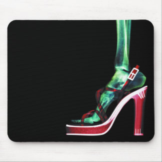 X-RAY HIGH HEEL LADY SKELETON LEG ORIGINAL MOUSE MAT