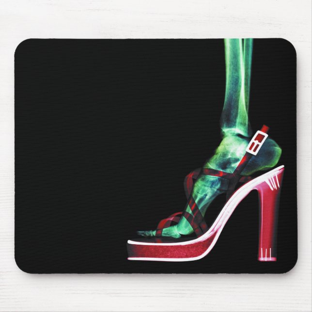 X-RAY HIGH HEEL LADY SKELETON LEG ORIGINAL MOUSE MAT (Front)