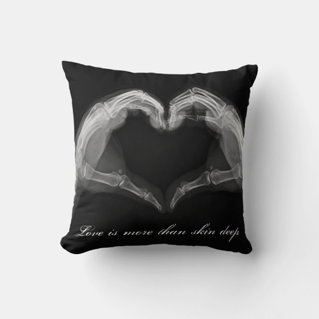 X-Ray Love Heart Pillow (Front)