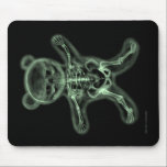 x-ray pop art scare-bear mouse mat<br><div class="desc">This skeleton x-ray image of a scary Teddy bear is the perfect piece of surreal pop art. It's a fun mouse mat ... Just watch out for those fangs!</div>