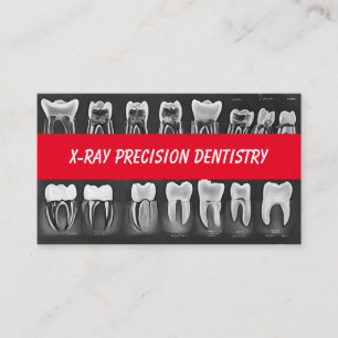 X-Ray Precision Dental Dentist Business Card