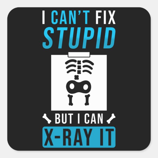 X-ray Radiologist Gift Square Sticker (Front)