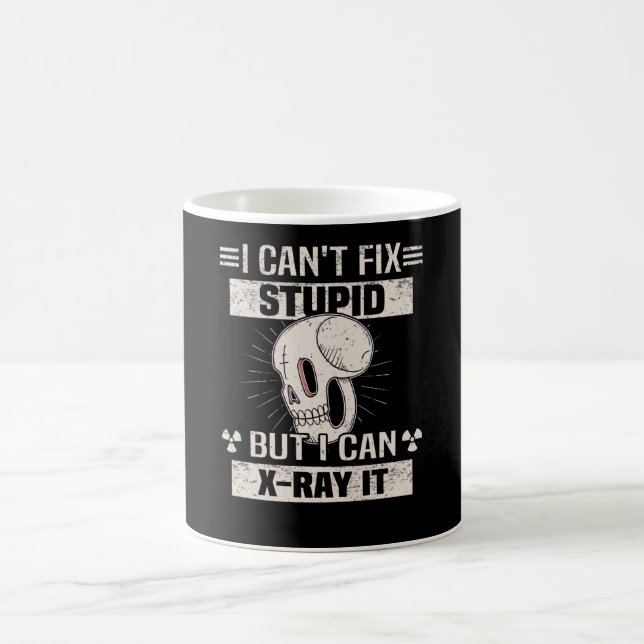 X-ray Radiologist Skull Health Technician Coffee Mug (Center)
