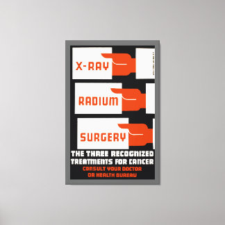 X-Ray, Radium, Surgery - L Canvas Print