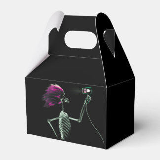X-Ray Skeleton Blow Drying Hair Favour Box