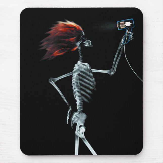 X-RAY SKELETON HAIR STYLING - ORIGINAL MOUSE MAT (Front)
