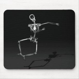 X-RAY SKELETON JOY LEAP B&W MOUSE MAT