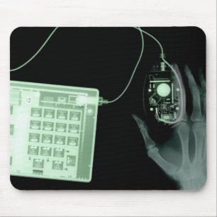 X-Ray Skeleton Keyboard & Mouse Mouse Pad