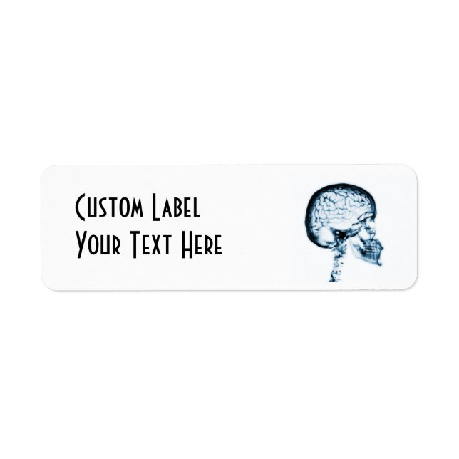 X-RAY SKULL BRAIN - BLUE (Front)