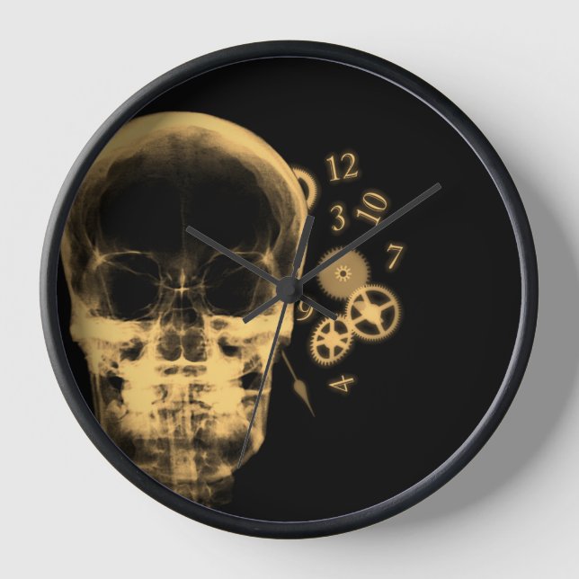 X-Ray Skull & Clock Parts - Orange (Front)
