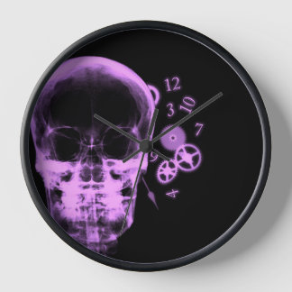 X-Ray Skull & Clock Parts - Pink