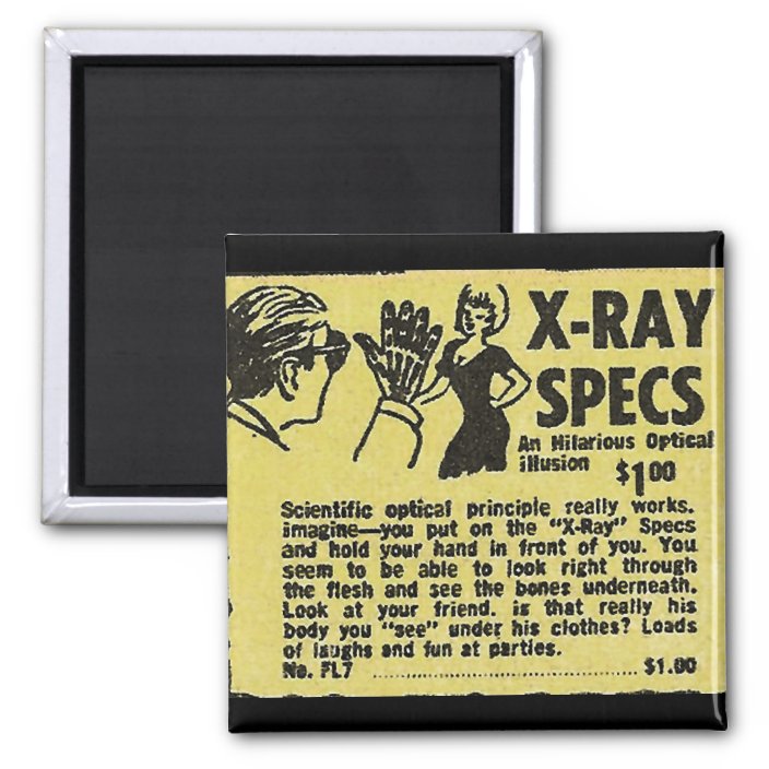 X-Ray Specs! See through clothes (kind of) Magnet | Zazzle.co.uk