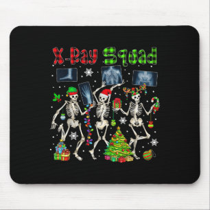 X-ray Squad Xmas Three Santa Reindeer Elf X-ray Sk Mouse Mat