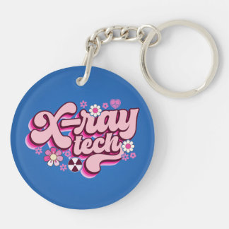 X-Ray Tech Acrylic Keychain, Double sided Key Ring