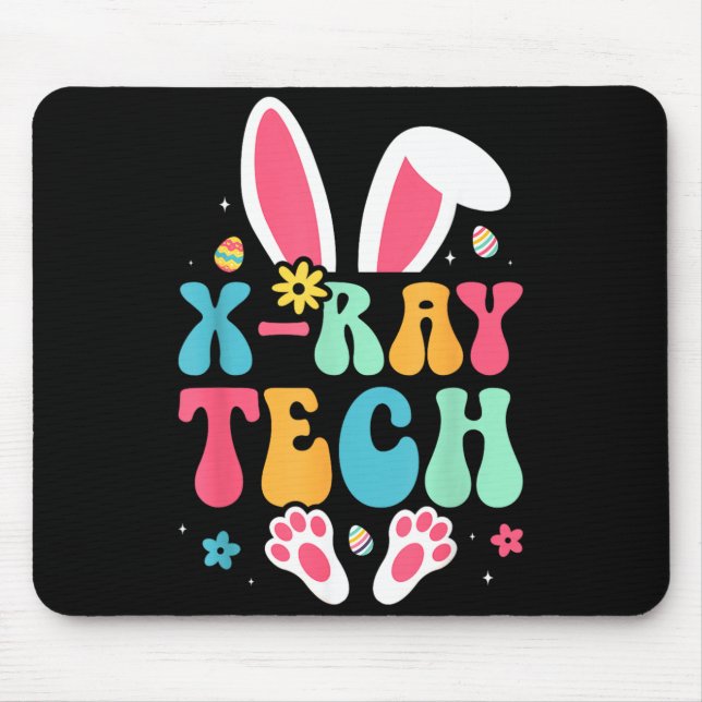 X-Ray Tech Bunny Eggs Radiology Easter Day Mouse Mat (Front)