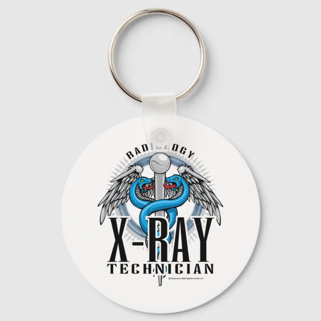 X-Ray Tech Caduceus Key Ring (Front)