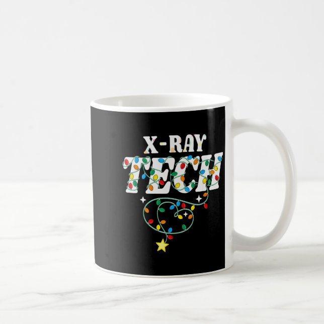 X-ray Tech Christmas Radiologic Technologist Techs Coffee Mug (Right)