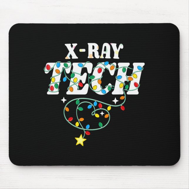 X-ray Tech Christmas Radiologic Technologist Techs Mouse Mat (Front)