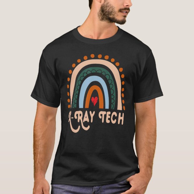 X Ray Tech Rainbow Cute Appreciation Essential Wor T-Shirt (Front)