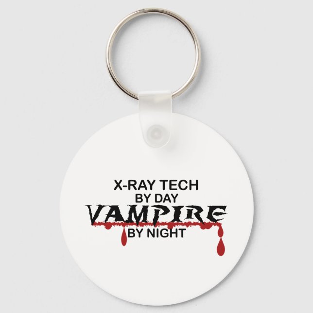 X-Ray Tech Vampire by Night Key Ring (Front)