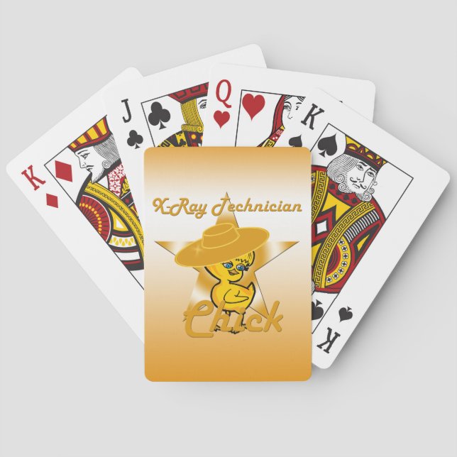 X-Ray Technician Chick #10 Playing Cards (Back)