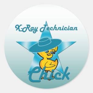X-Ray Technician Chick #7 Classic Round Sticker