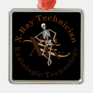 X Ray Technician Circle Brown Metal Tree Decoration