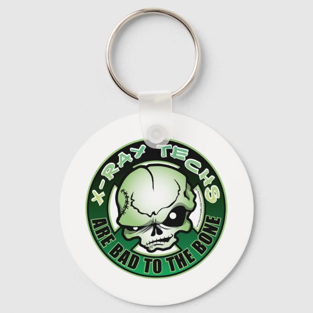 X-Ray Techs: Bad To The Bone Key Ring (Front)