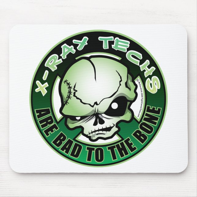 X-Ray Techs: Bad To The Bone Mouse Mat (Front)