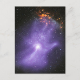 X-Ray Telescopes Ghostly Cosmic Hand Postcard
