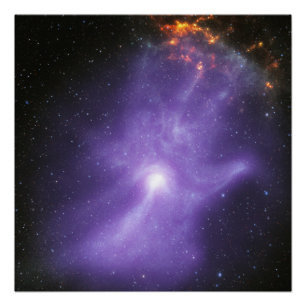 X-Ray Telescopes Ghostly Cosmic Hand Poster