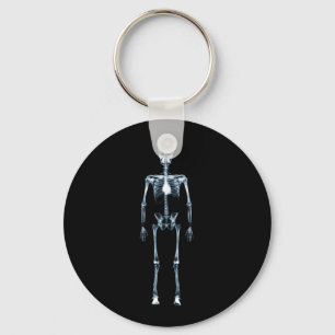 X-Ray Vision Blue Single Skeleton Key Ring
