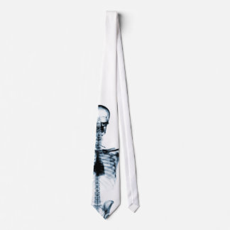 X-Ray Vision Blue Single Skeleton Neck Tie