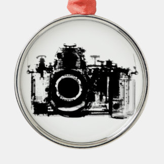 X-RAY VISION CAMERA - BLACK & WHITE METAL TREE DECORATION