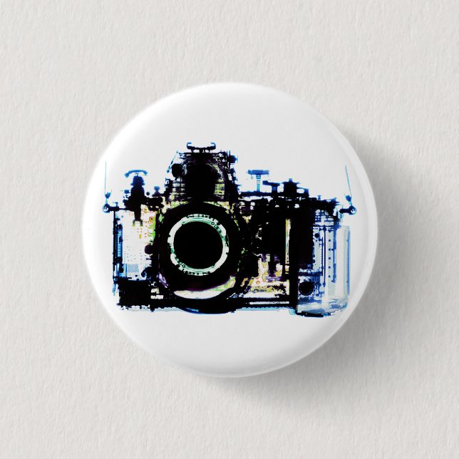 X-RAY VISION CAMERA - ORIGINAL 3 CM ROUND BADGE (Front)