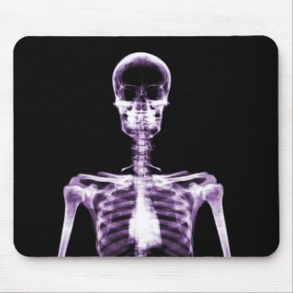 X-Ray Vision Purple Single Skeleton Mouse Mat