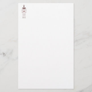 X-Ray Vision Single Skeleton White Red Stationery