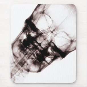 X-Ray Vision Skeleton Skull Face Mouse Mat