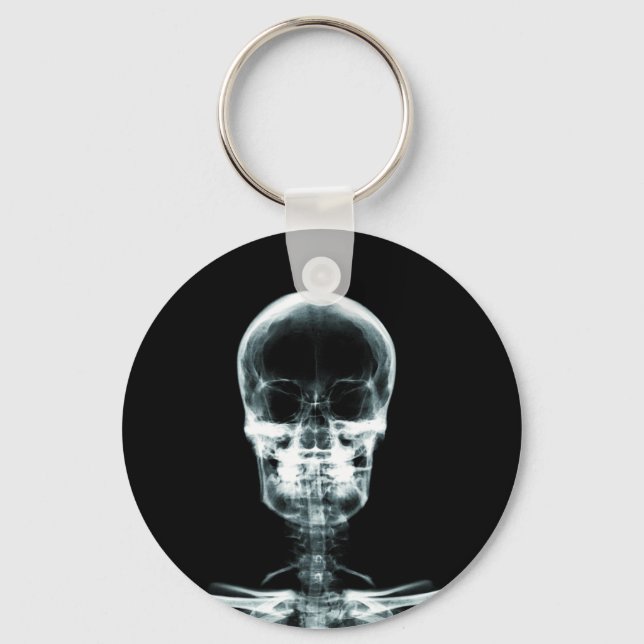 X-RAY VISION SKELETON SKULL - ORIGINAL KEY RING (Front)
