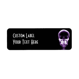 X-RAY VISION SKELETON SKULL - PURPLE