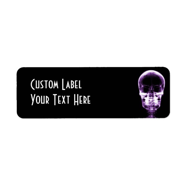 X-RAY VISION SKELETON SKULL - PURPLE (Front)