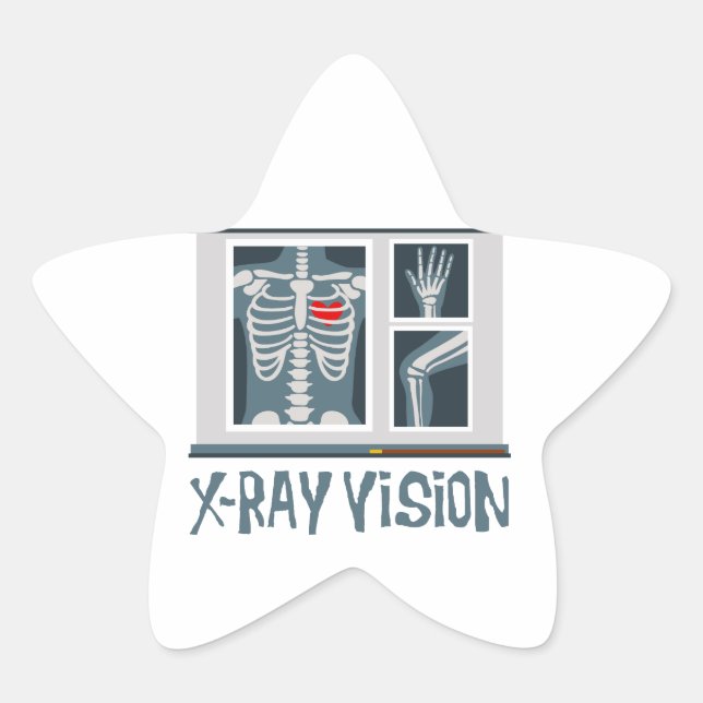 X-Ray Vision Star Sticker (Front)