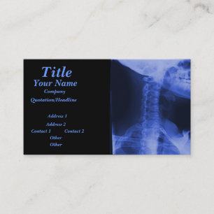 X-rayed 2 - Electromagnetic Blue Business Card