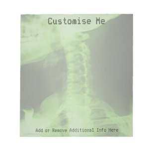 X-Rayed 2 Radioactive Green Notepad