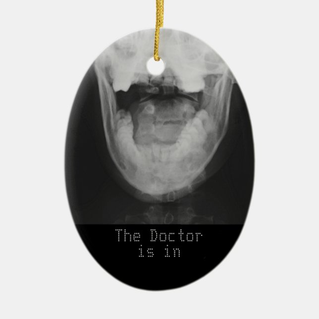 X-rayed 3 ceramic tree decoration (Front)