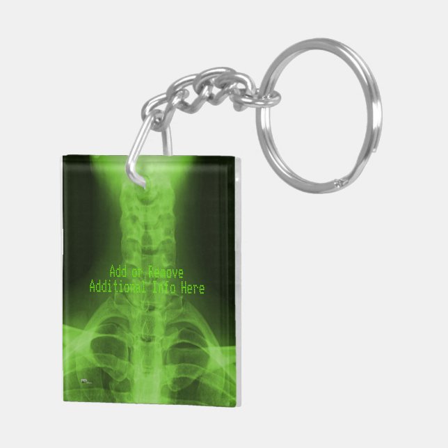 X-rayed 3 - Radioactive Green Key Ring (Back Right)