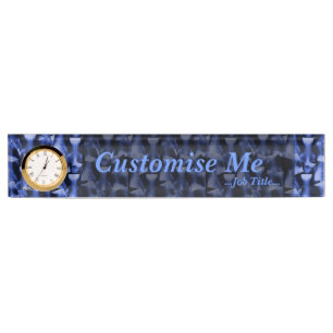 X-Rayed Electromagnetic Blue Nameplate