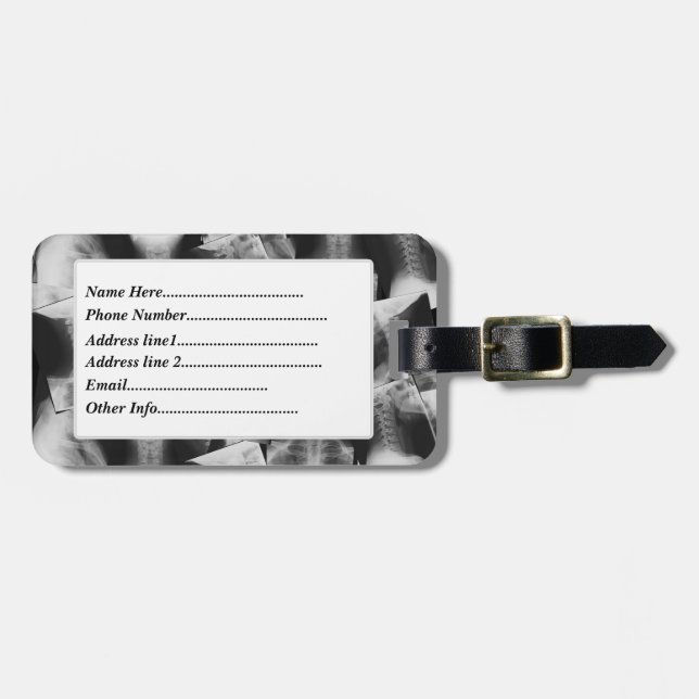 X-rayed Luggage Tag (Front Horizontal)