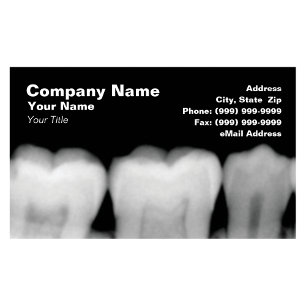 X-Rays of Teeth Business Card
