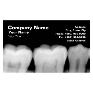 X-Rays of Teeth Business Card